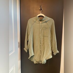 Aerie Cover Up Button Down Shirt